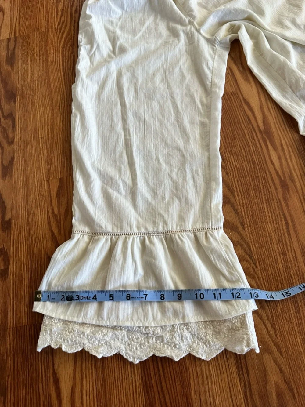Bloomers Ruffle-Hem Drawstring — cream - Picture 8 of 10
